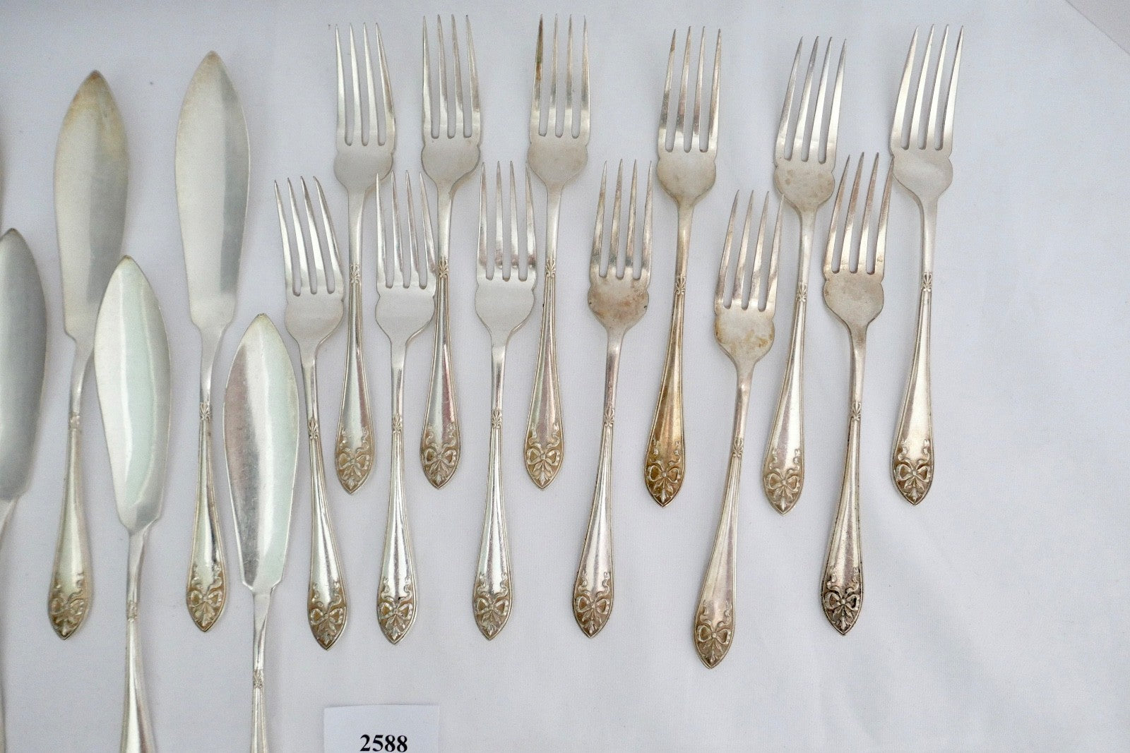 Fischbesteck 23 Teile John Round & Son Ltd EP Electro Plattet Pat. Nr. 516922