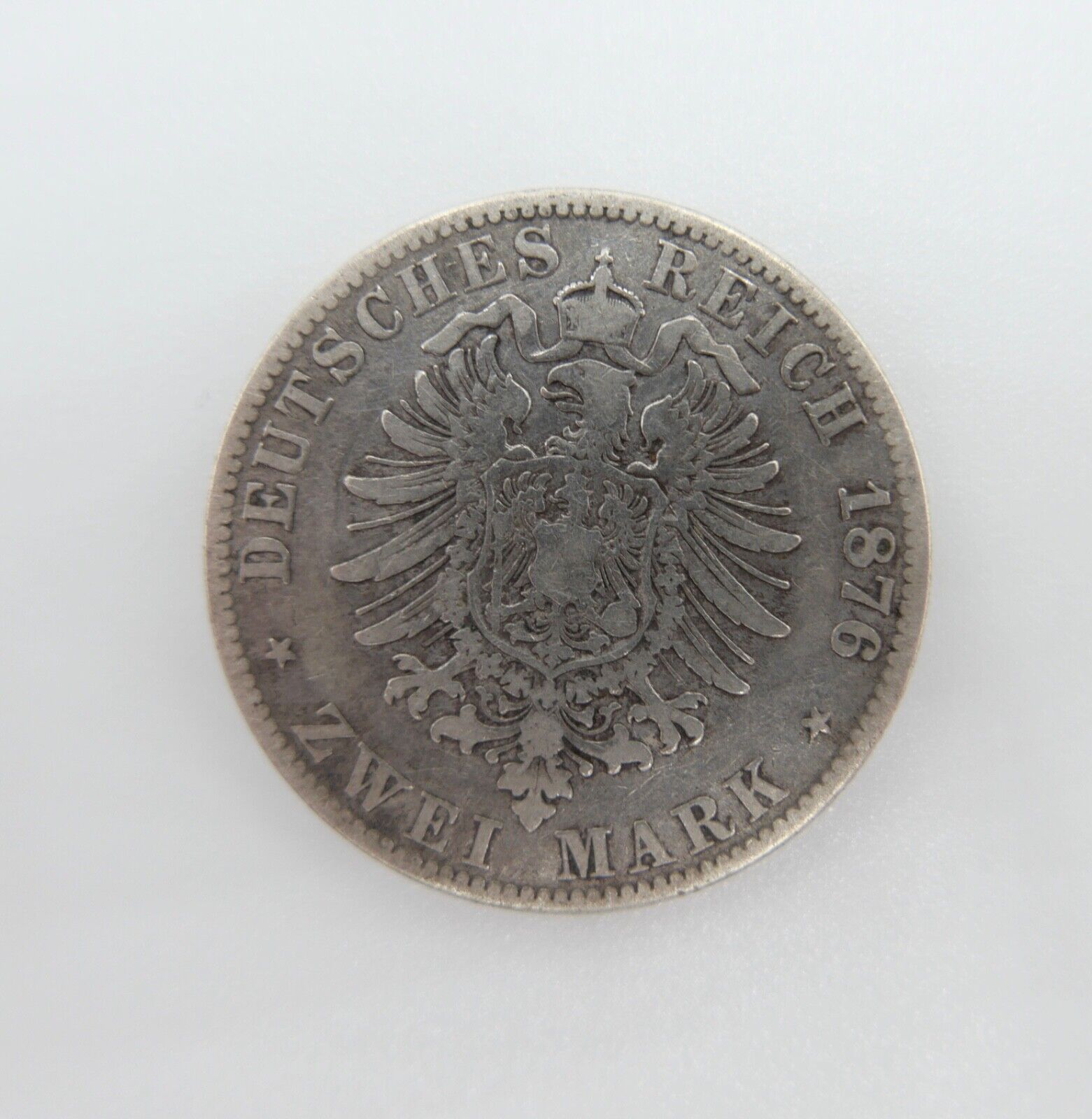 2 Mark 1876 A " Wilhelm König von Preussen " Jäger J.96 Silber Preußen