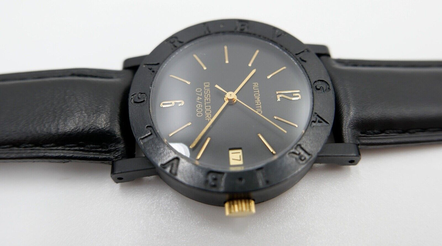 1994 BVLGARI BULGARI DÜSSELDORF CARBON Schwarz Gold LIMITIERTE AUFLAGE 074/ 600 