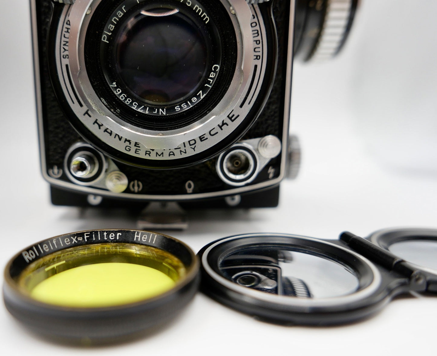Franke & Heidecke Rolleiflex Rollei Werke Modell 3,5C mit Zubehör Carl Zeiss