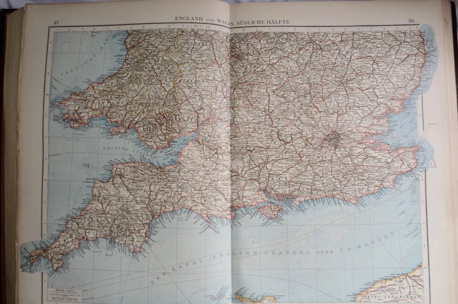 Andrees Allgemeiner Handatlas 1899 Velhagen & Klasing 4. A Scobel