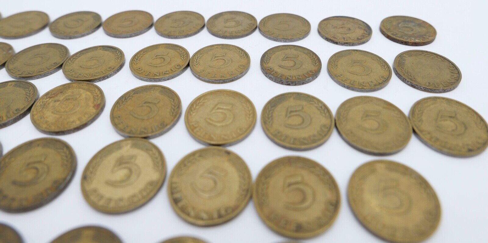 51x 5 Pfennig 1949 D F G J Jäger J. 377 s-vz