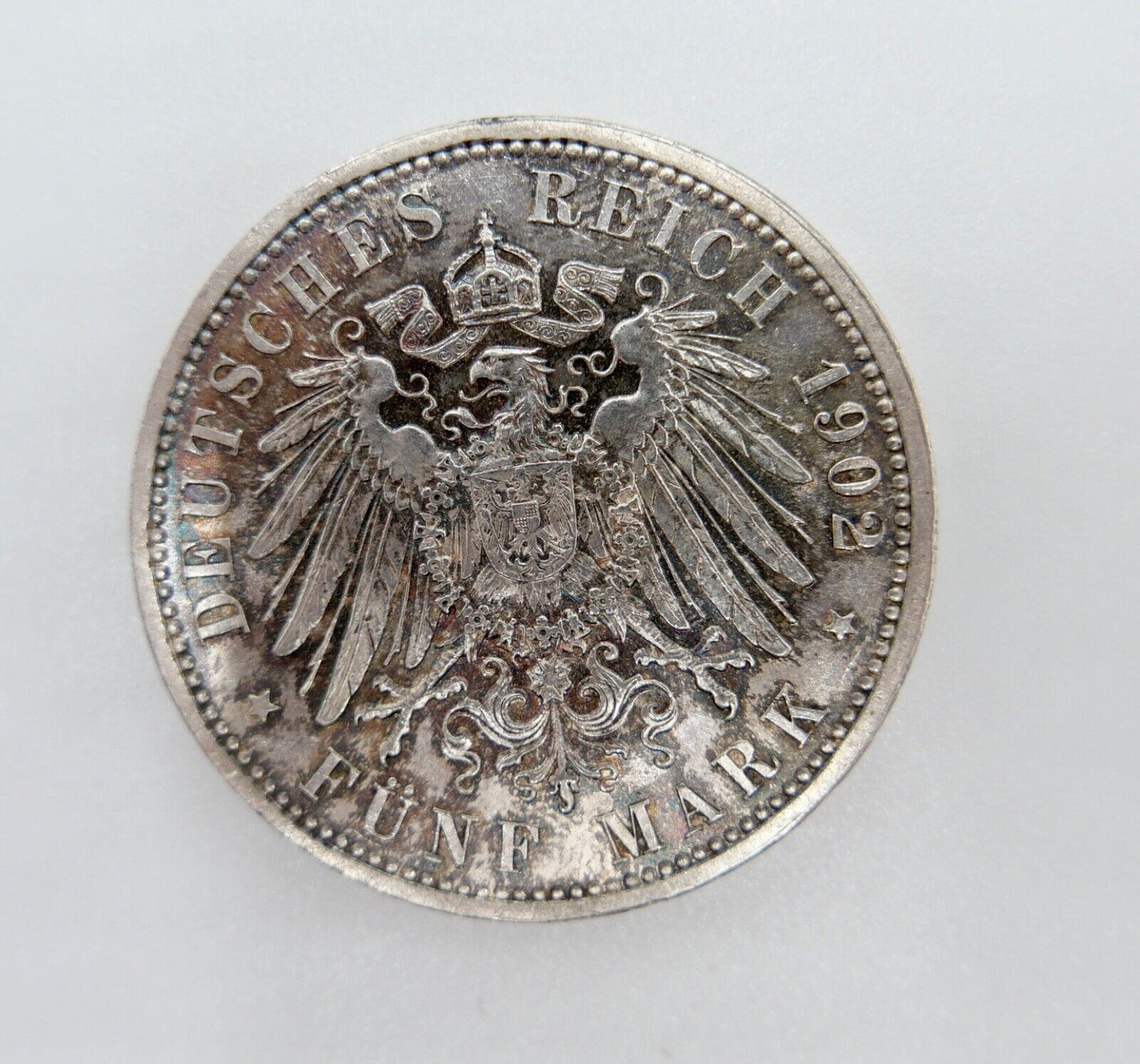 5 Mark 1902G Silbermünze Friedrich I. 1856-1907 50. Regierungsjubiläum J.31 Vzgl