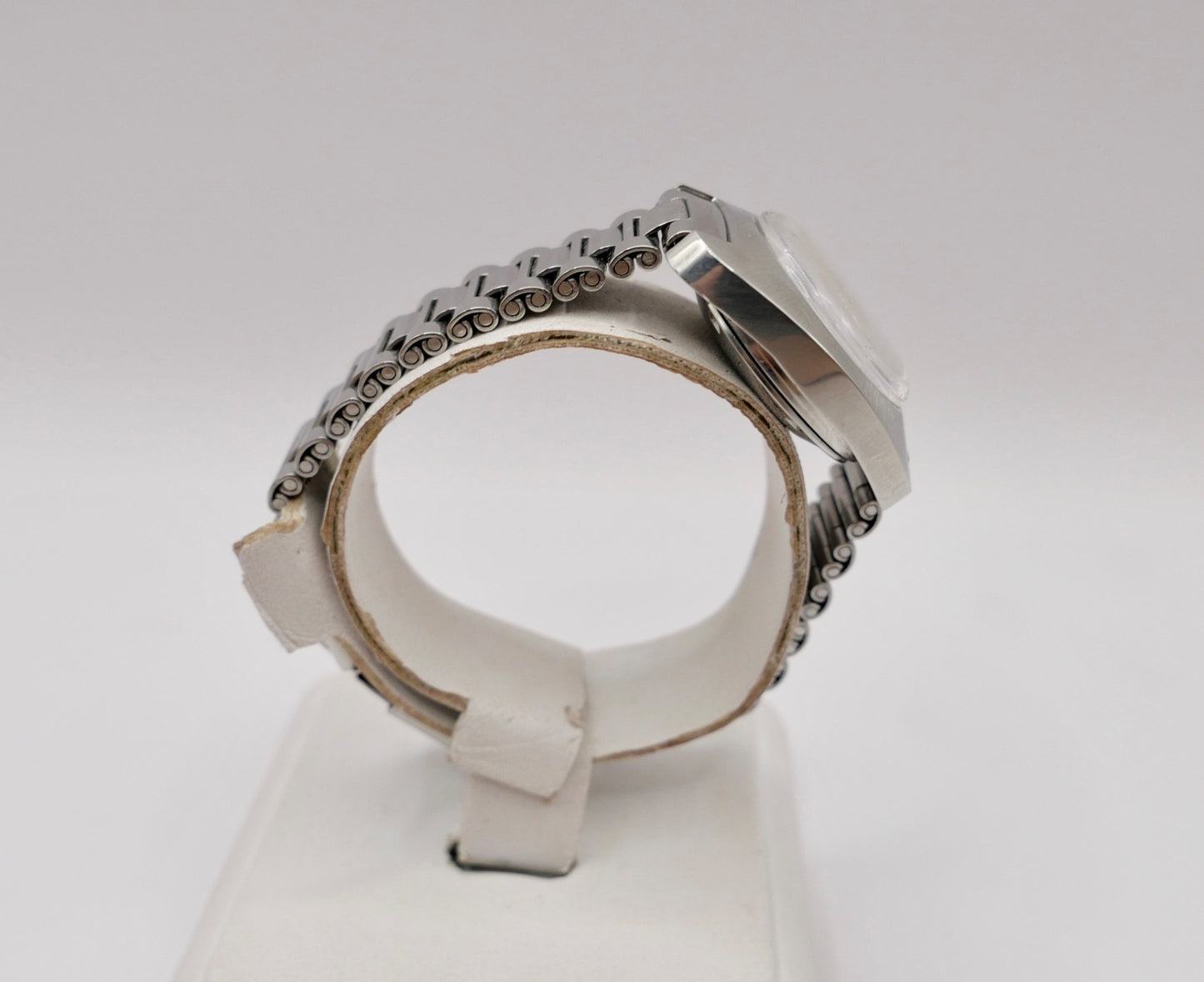 70er Eterna-Matic Damenuhr Automatic Orig Band blaues Zifferblatt 154T Cal 12671