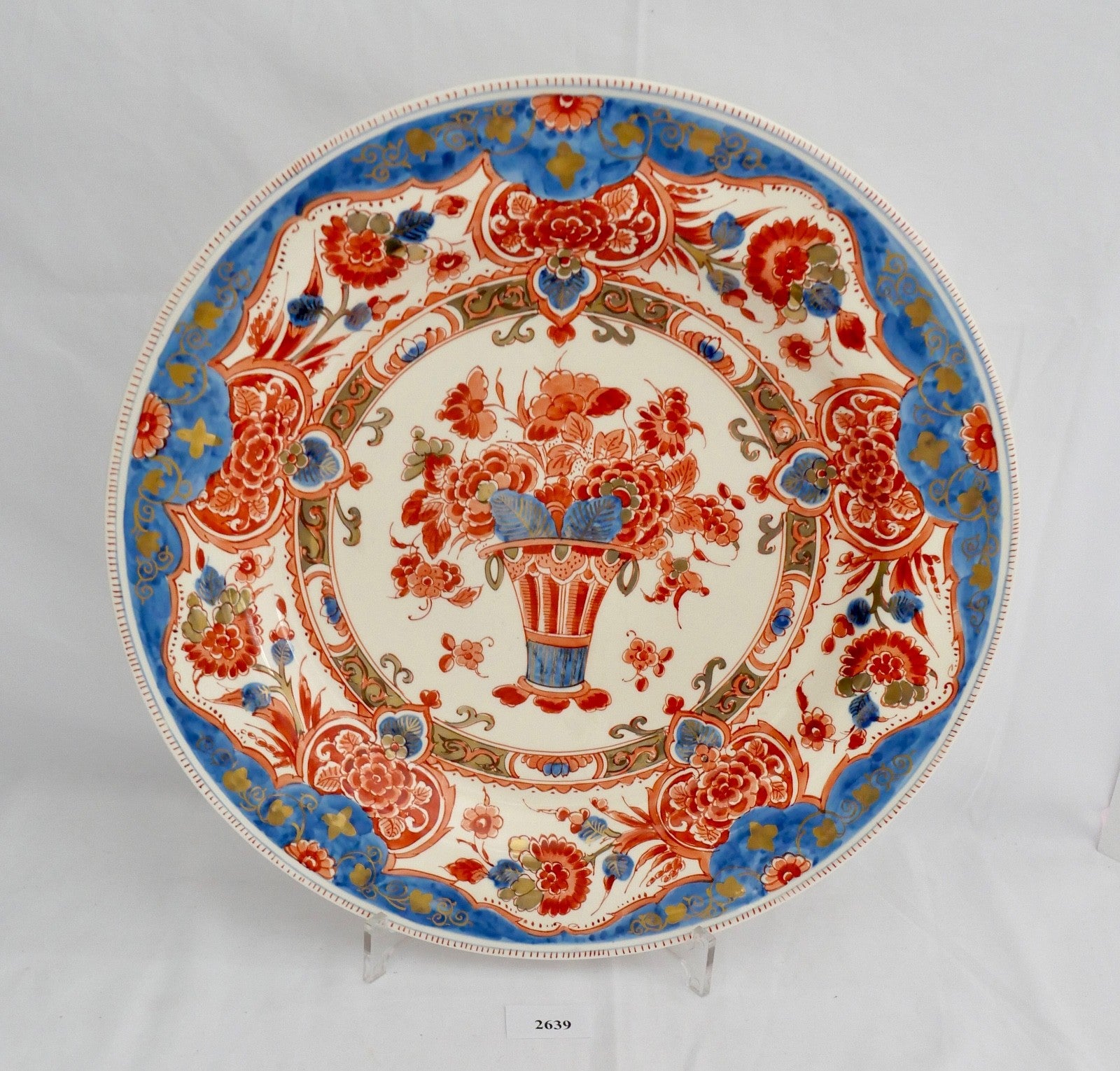 Alter Delft Pijnacker Teller Wandteller Ø 35 cm Au Ci Niederlande 1964