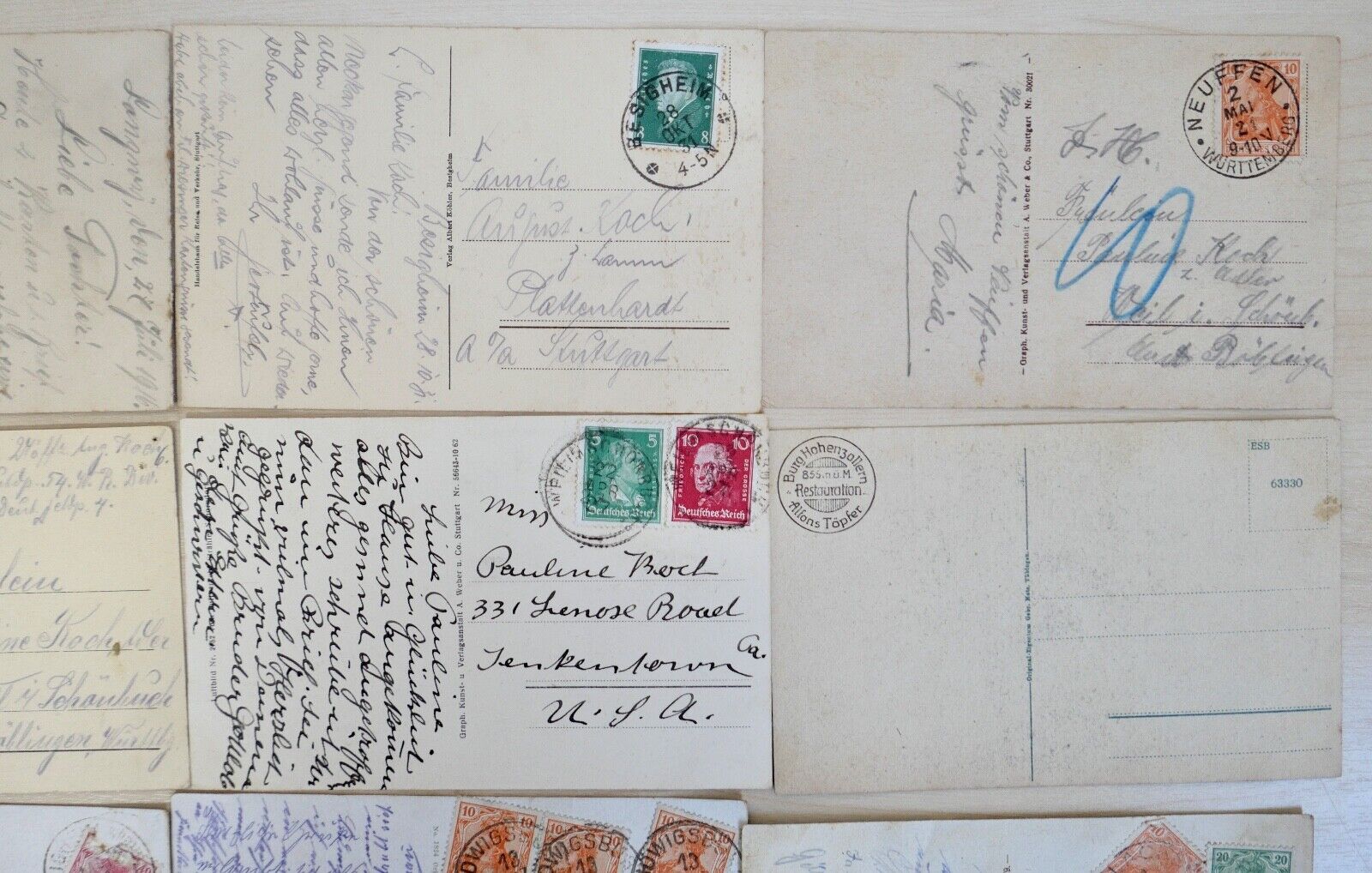 antike Ansichtskarten Postkarten Briefmarken STÄDTE LANDSCHAFTEN deutsches Reich