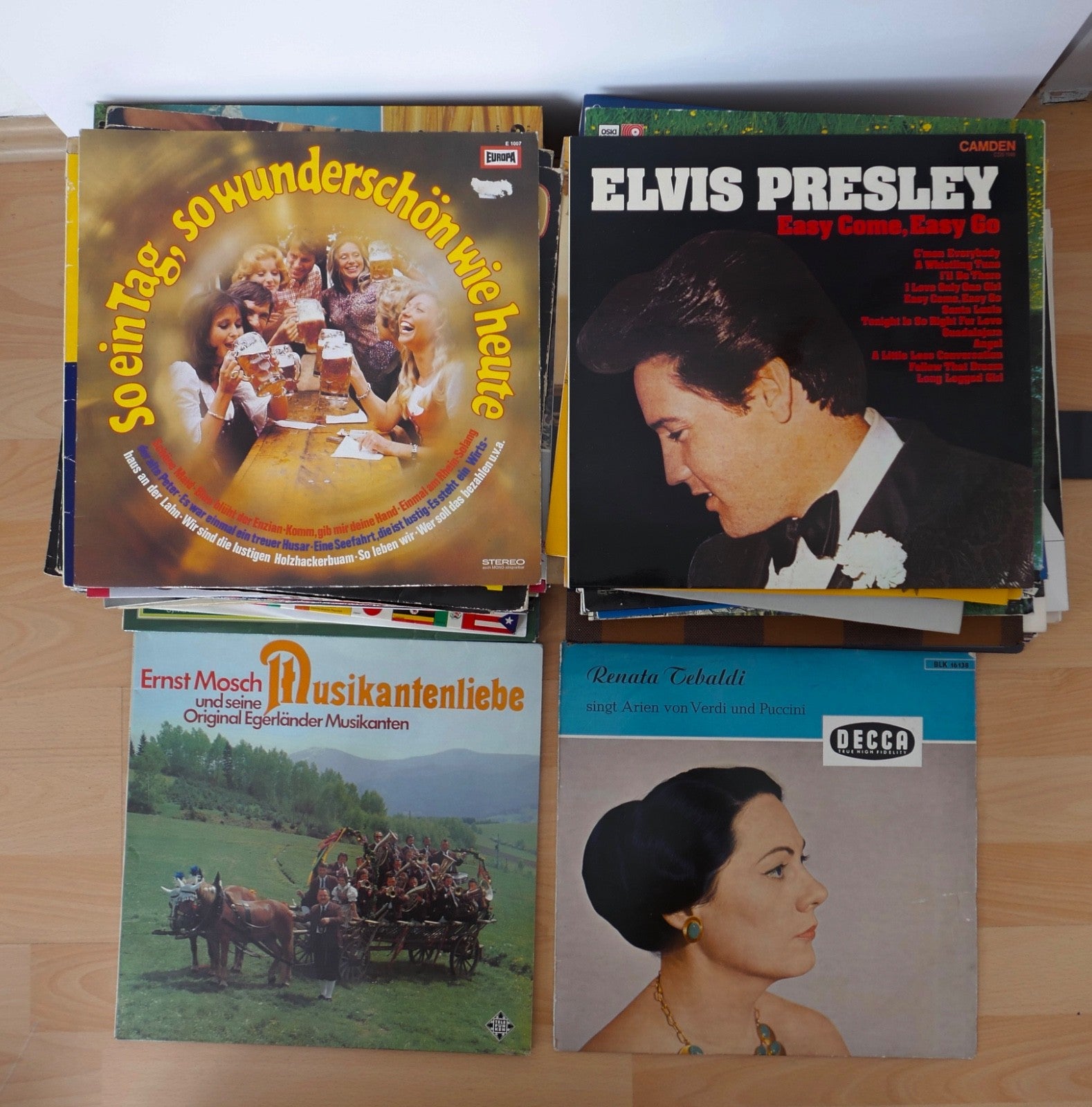 Konvolut 87 LP Schallplatten – Klassik, Oper, Schlager, Pop, Elvis, Johnny Cash,
