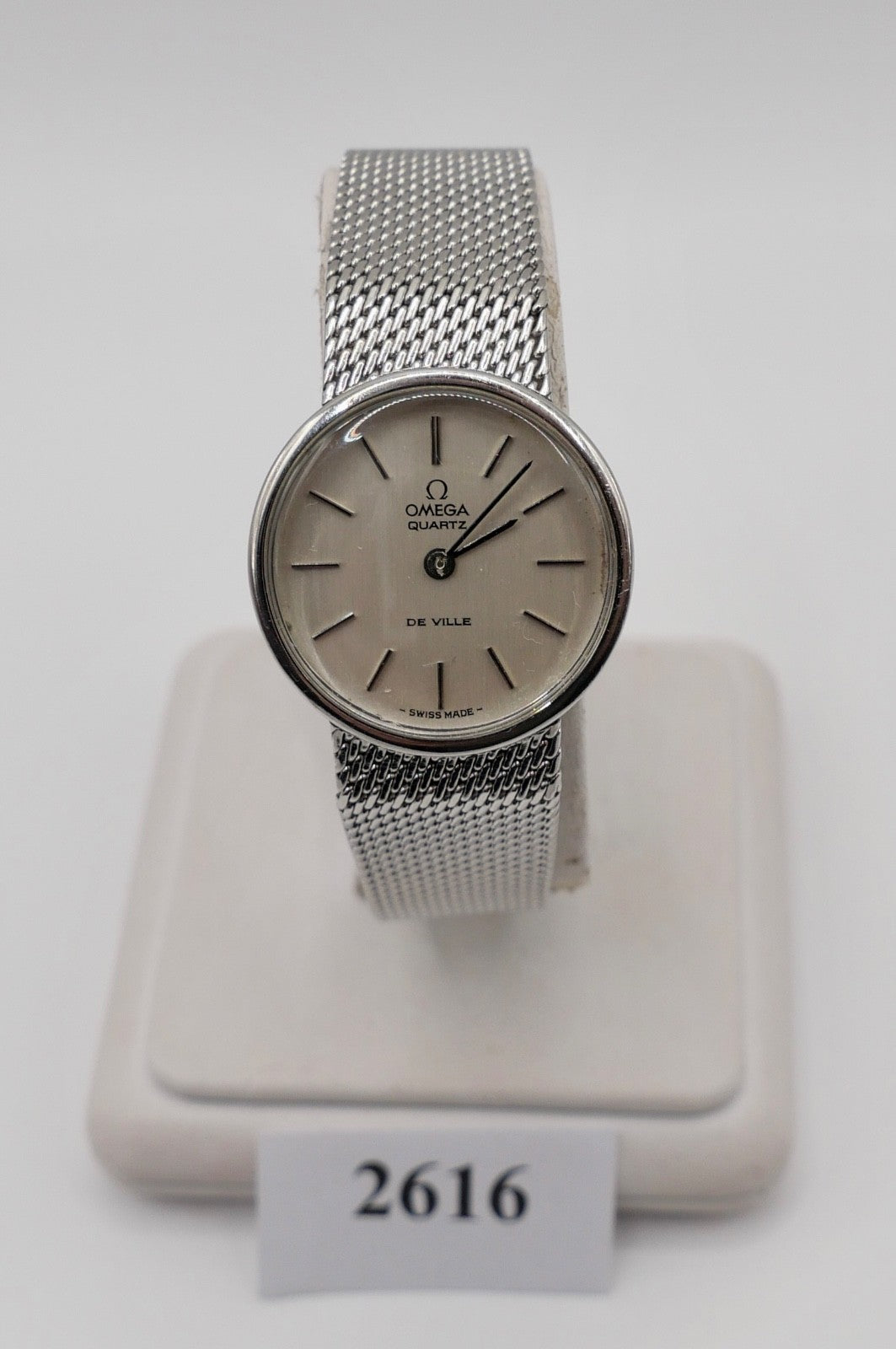 80er Jahre OMEGA De Ville Damenuhr Ref. 591.0012 Quarz 25mm im original Zustand