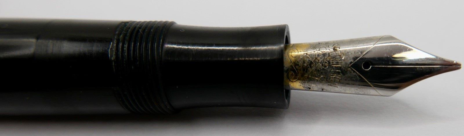 Alter Füllfederhalter Füller SOENNECKEN  Söhnnecken schwarz braun 16 BBS
