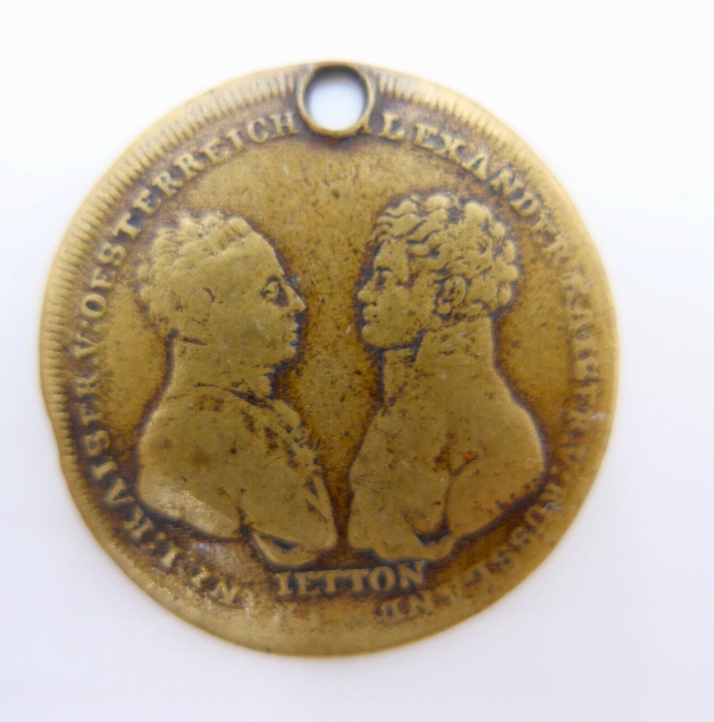 MEDAILLE LEIPZIG 1813 FRANZ ALEXANDER RUSSLAND JETTON SCHLACHT RECHENPFENNIG