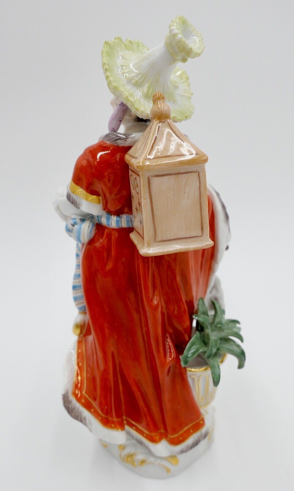 Meissen Figur 1. Wahl 17,5 cm Malabarin mit Drehleier  67036 1576