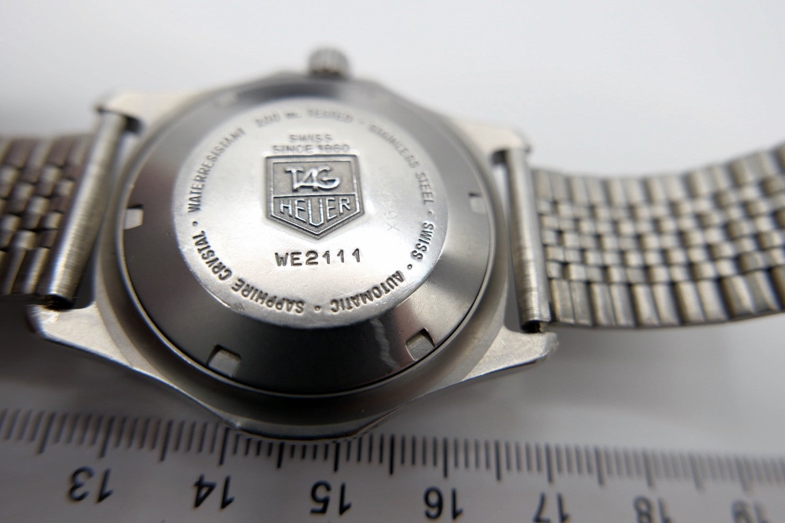 TAG Heuer 2000 Automatik 200m Diver WE2111 ETA 2824-2 Stahl 38mm Armbanduhr