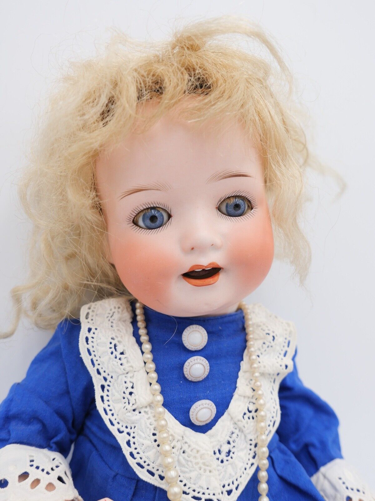 Antike Bisk Porzellan Puppe Gebr. Heubach Köppelsdorf 300.1. old doll 47 cm