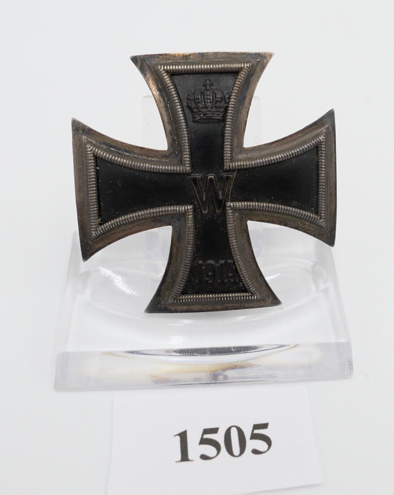 Selten Eisernes Kreuz EK1 1914 Deutsches Reich 1. WK Silber 800 KMST DRGM