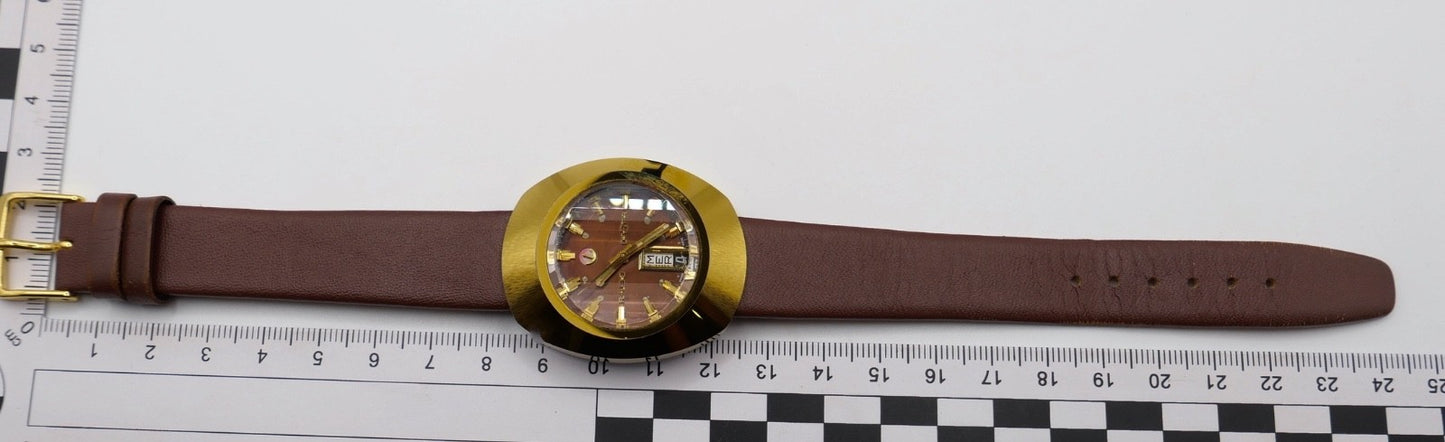 Rado Diastar 13G-625.0013.3 Automatic Vintage Herrenarmbanduhr Day-Date Gold