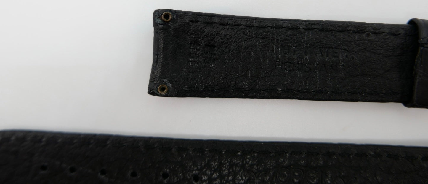Original 1911 GM Ebel Lederband 19mm Dornschließe NEU