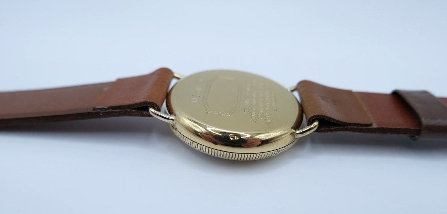 Eberhard Co Patrouille 1921 Calotte 925 Silber vergoldet Jean Finger Dokumente