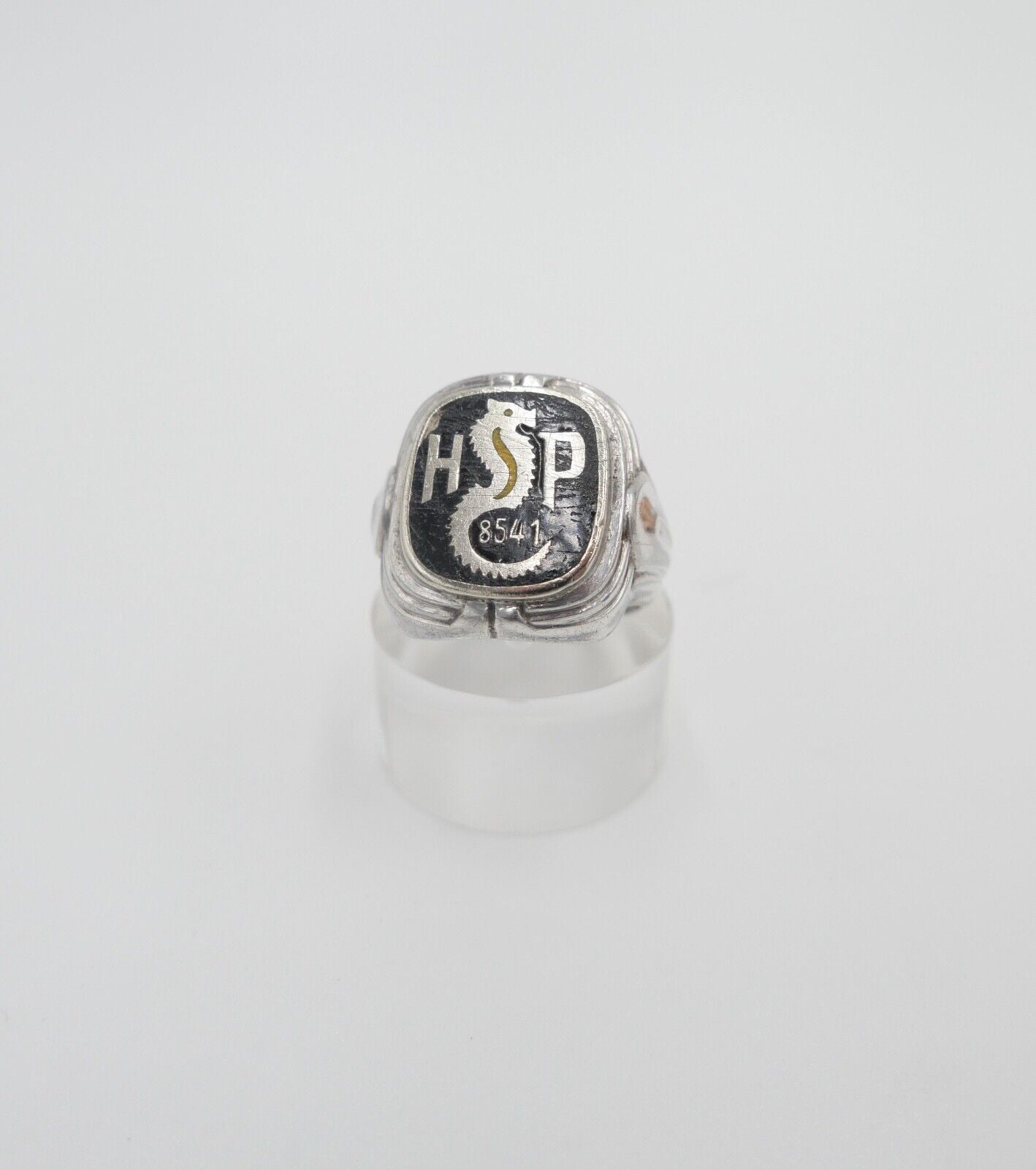 alter Siegelring 835 Silber Onyx & Monogramm HP 8541 Herrenring Ring Gr. 55