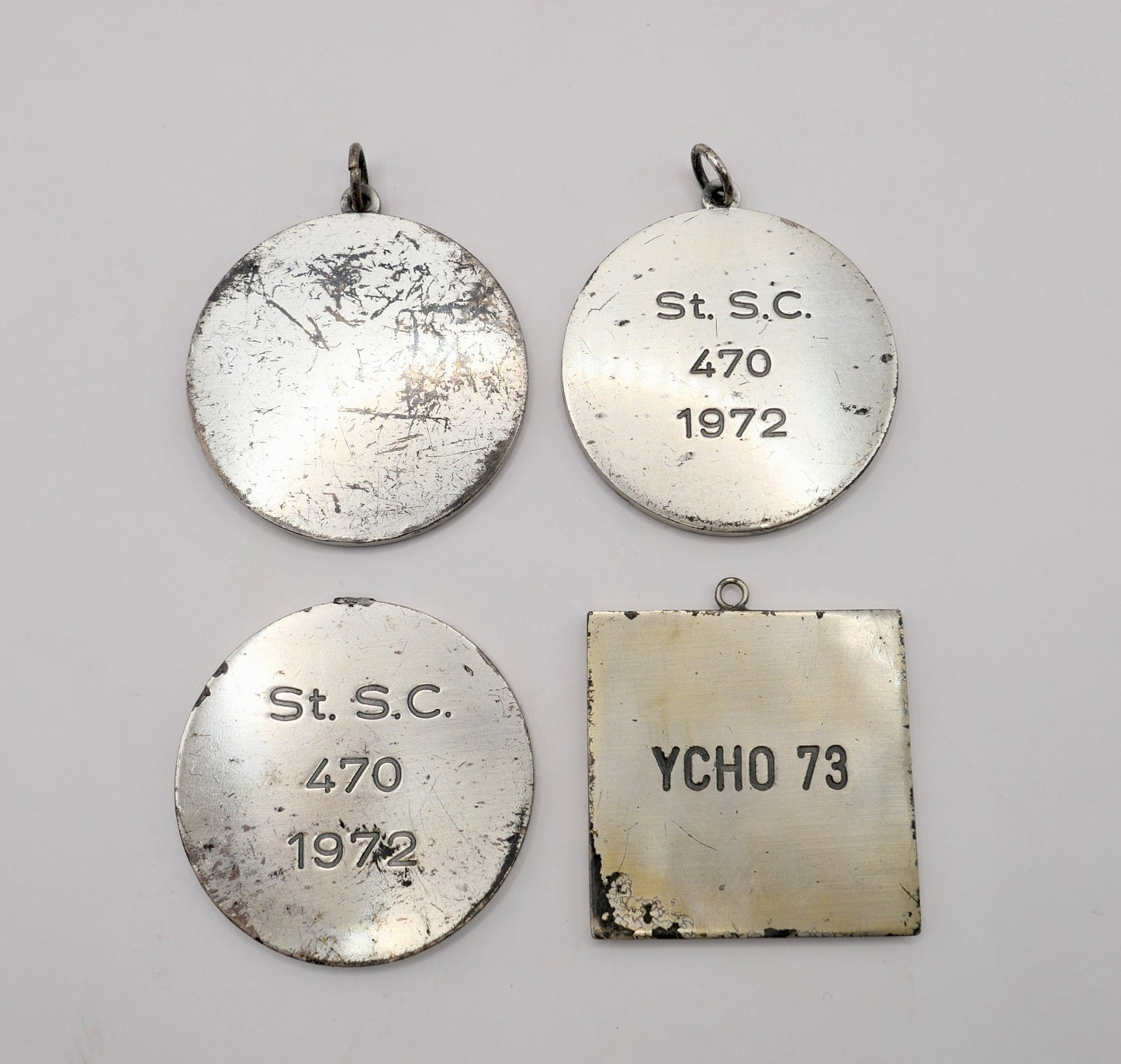 4 Stück Medaille 1972 Segeln Yachting St S.C. 470 YCHO