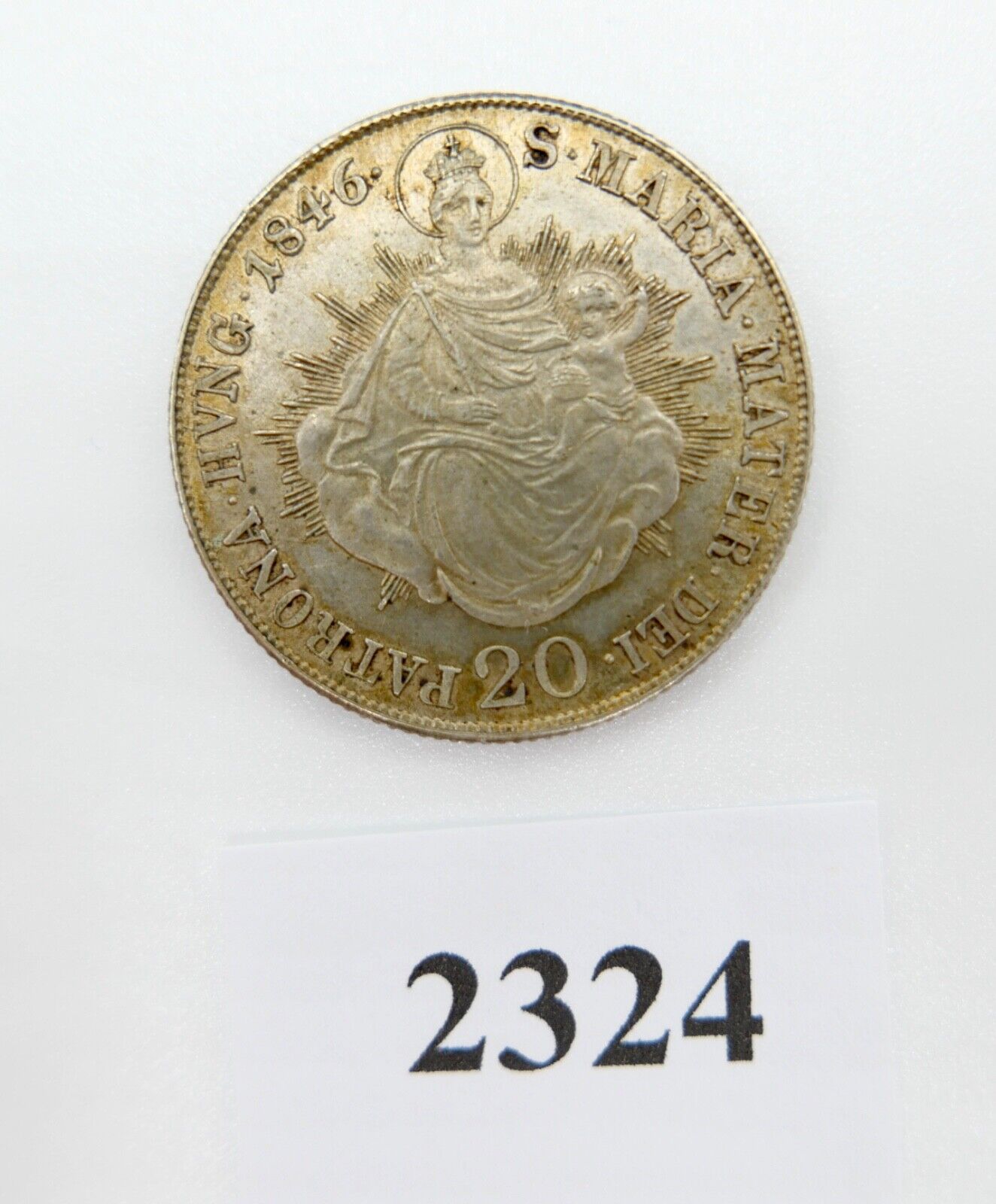 20 Kreuzer 1846 B ÖSTERREICH UNGARN Silber Patrona Ferdinand