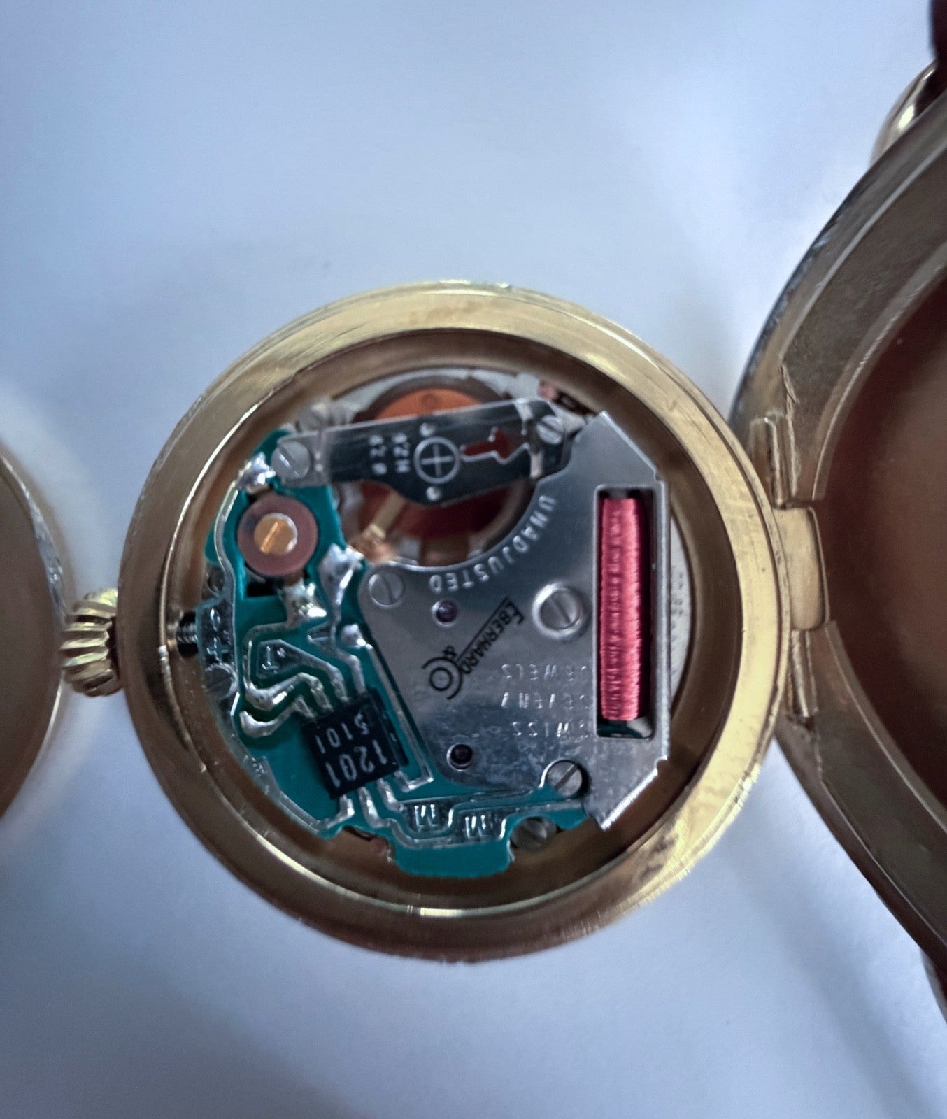 Eberhard Co Patrouille 1921 Calotte 925 Silber vergoldet Jean Finger Dokumente