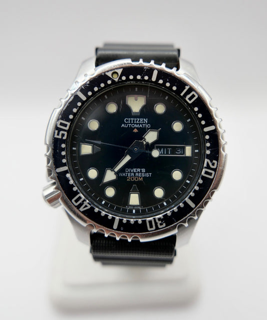Citizen Promaster 200M Automatic 8203-824393 Taucheruhr deutsch Gummiband NEU
