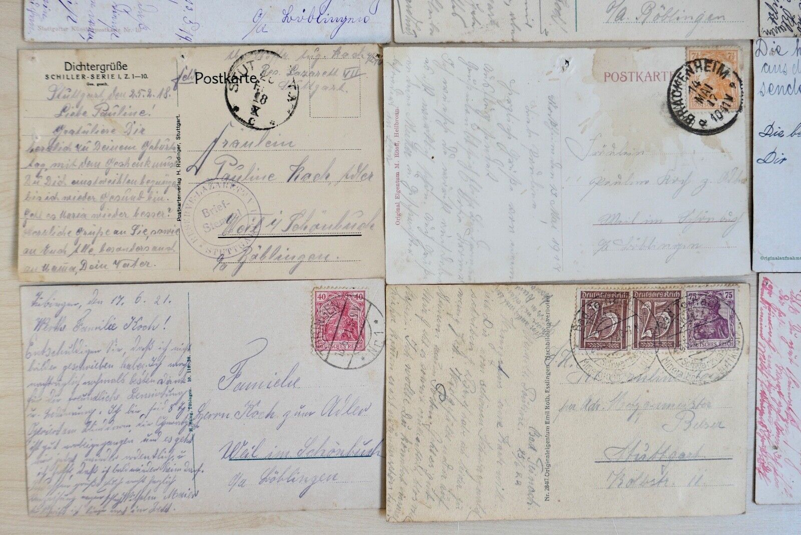 antike Ansichtskarten Postkarten Briefmarken STÄDTE LANDSCHAFTEN deutsches Reich