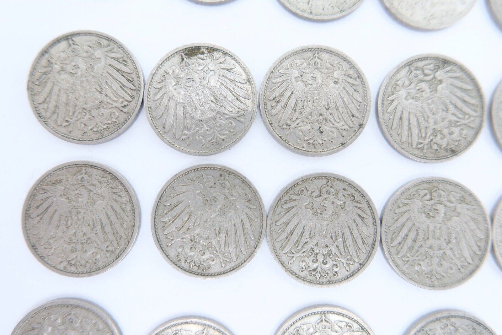 42x 10 Pfennig Kaiserreich 1912 1913 1914 1915  Jäger J. 13 ss-stg