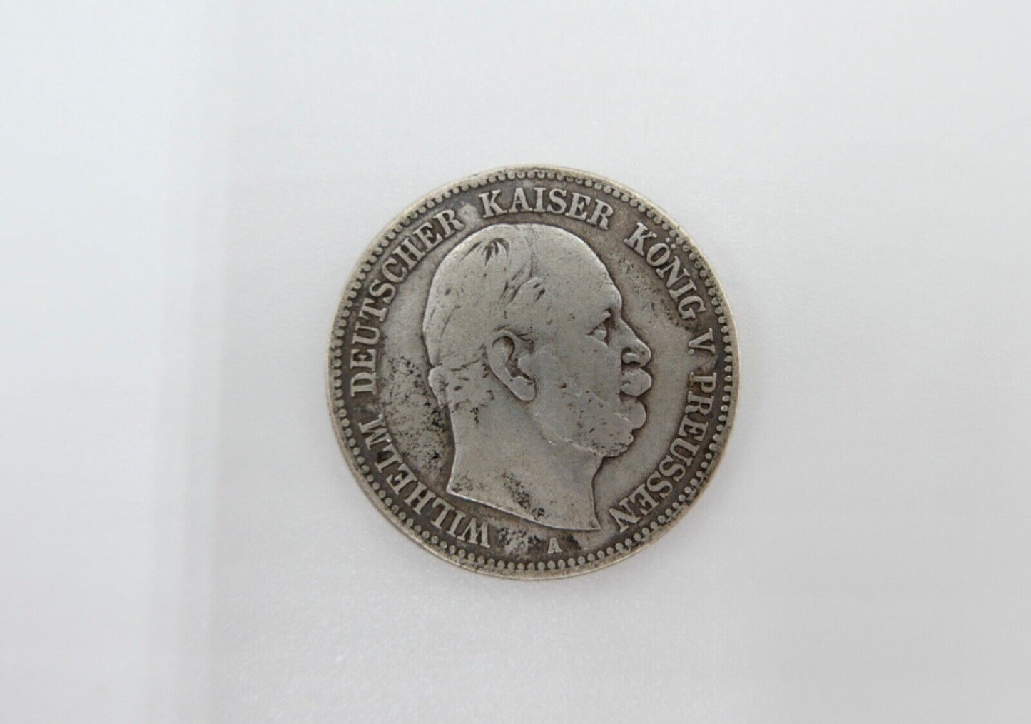 2 Mark 1876 A " Wilhelm König von Preussen " Jäger J.96 Silber Preußen