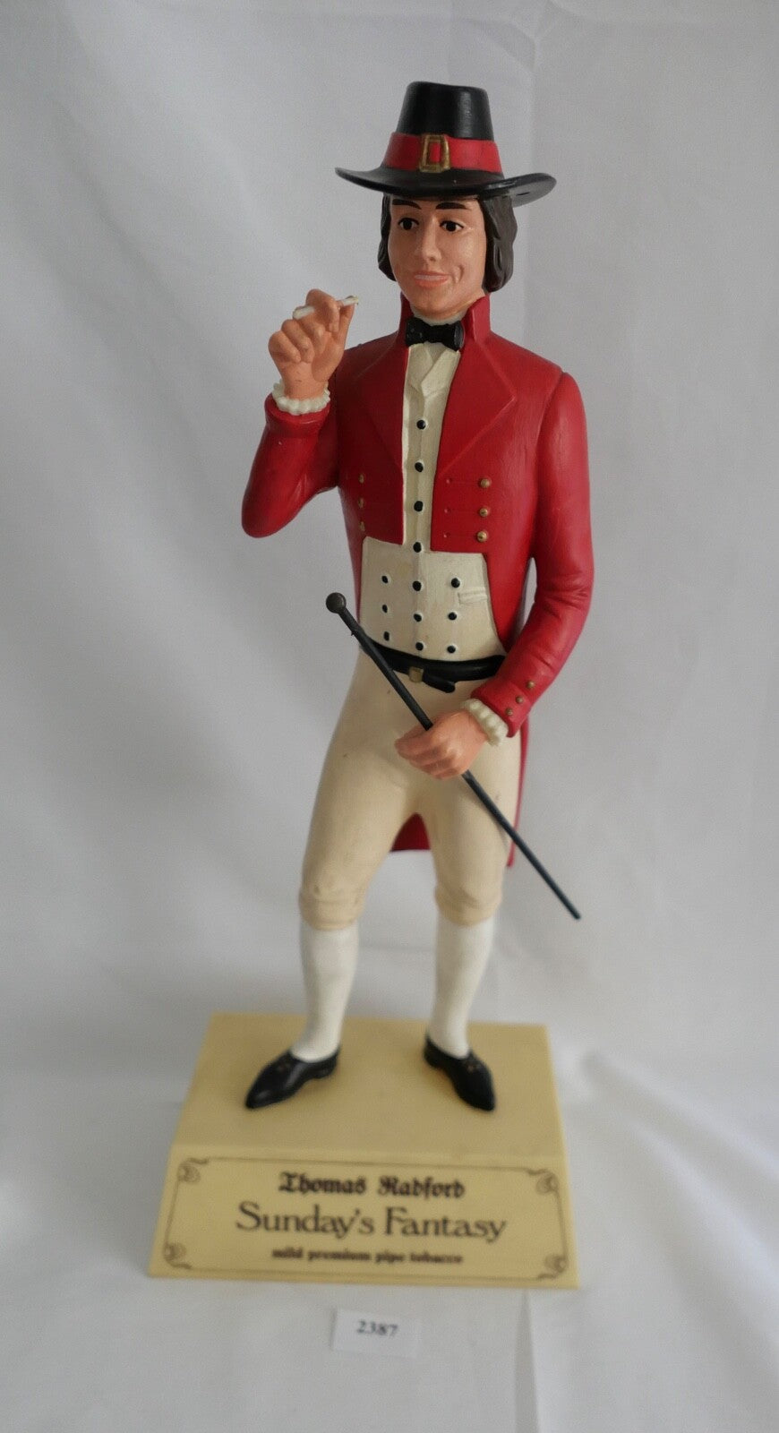 Werbefigur 1970er Jahre 41 cm Thomas Radford Sundays Fantasy' pipe tobacco