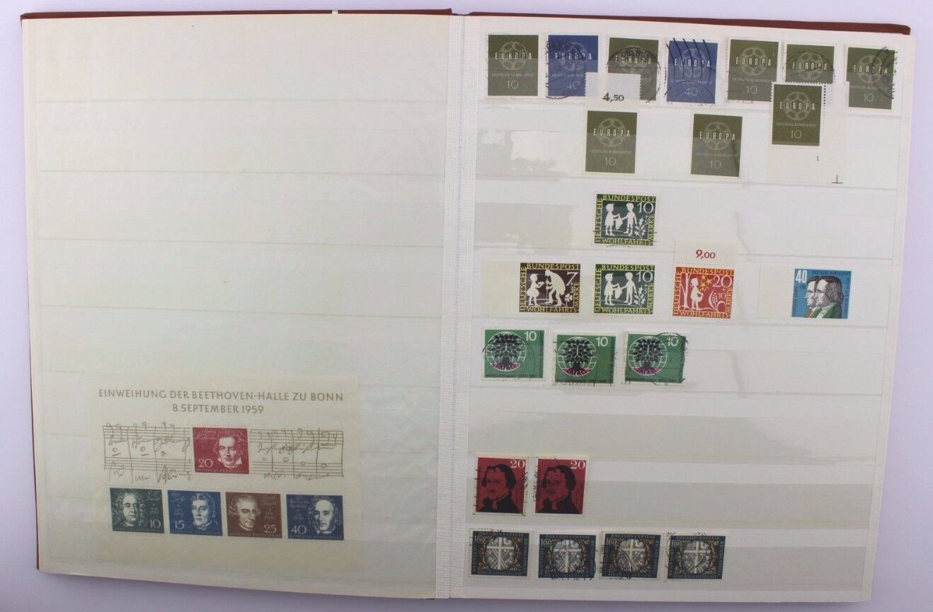 Briefmarken Album Collection stamps BRD Deutschland 1949 - 1968 Posthorn usw TOP