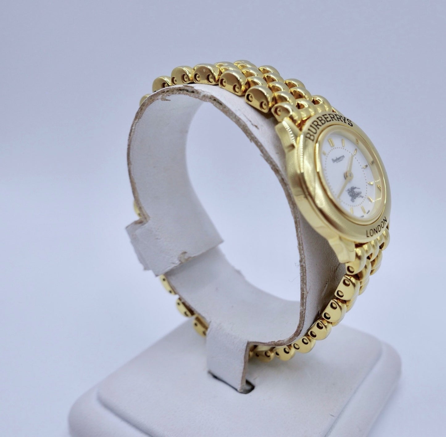 Burberrys Damen Uhr 1206 Box & Papiere Vintage 1996 Quarz vergoldet