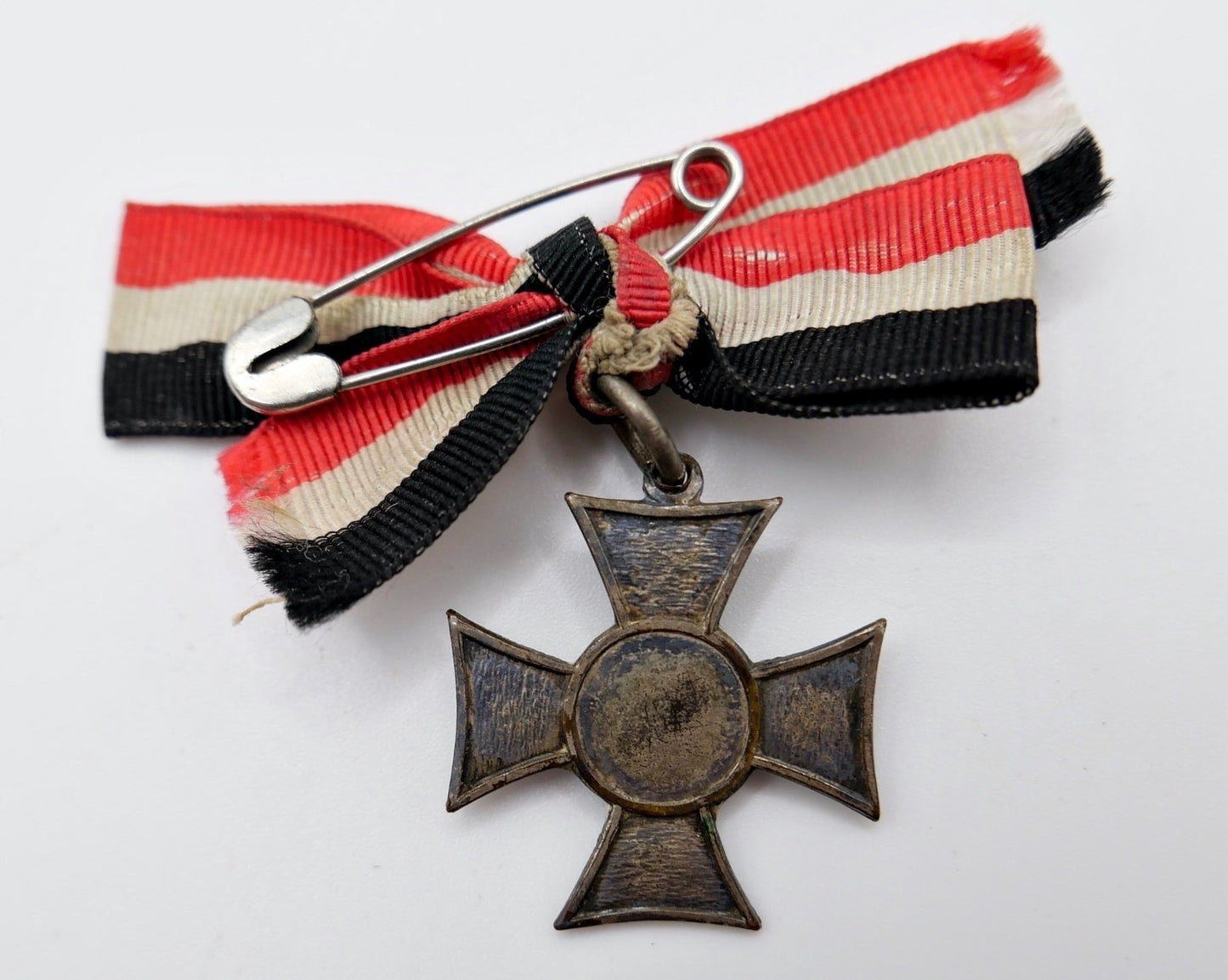 Baden Kreuz für freiwillige Kriegshilfe 1914 1916 Damenschleife Orden 1.WK
