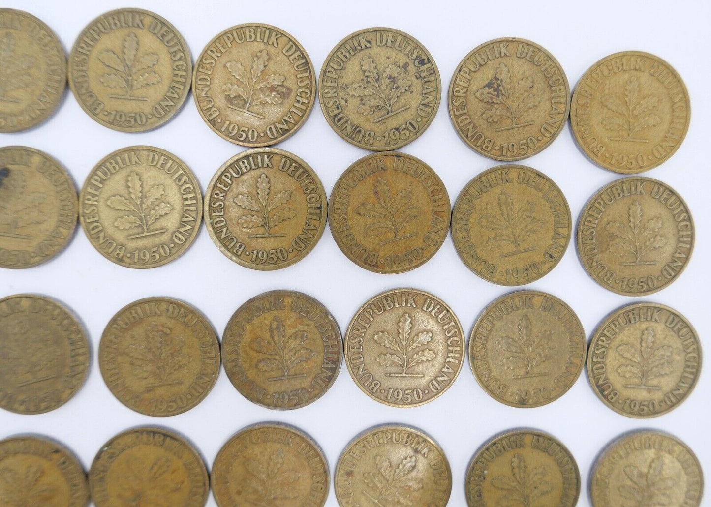 47x 10 Pfennig 1950 D F G J Jäger J. 383 s-vz