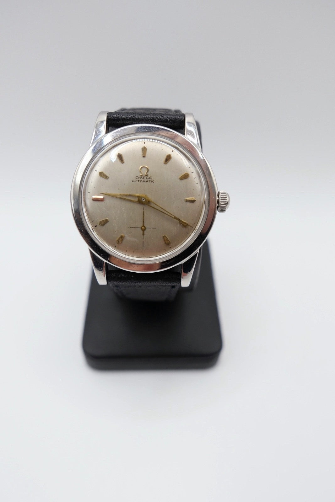 Omega Automatic Vintage Herrenarmbanduhr Ref. 2576-13 Kal. 342 Stahl Bumper 50er