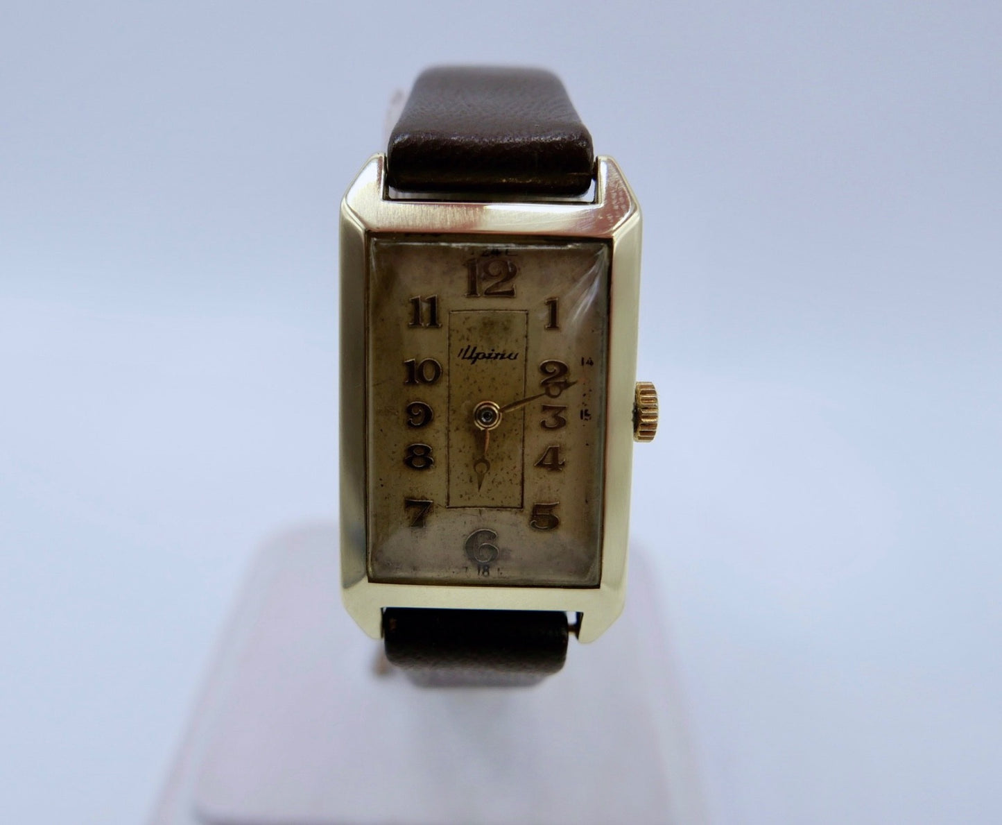 Art Deco 1930er Armbanduhr aus 585  Gelbgold 14K Alpina 863 Herrenuhr