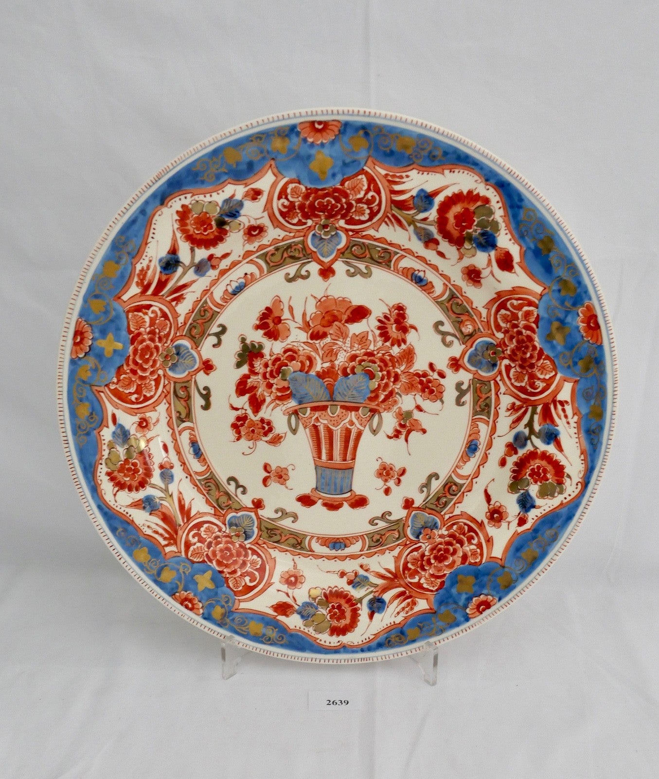 Alter Delft Pijnacker Teller Wandteller Ø 35 cm Au Ci Niederlande 1964