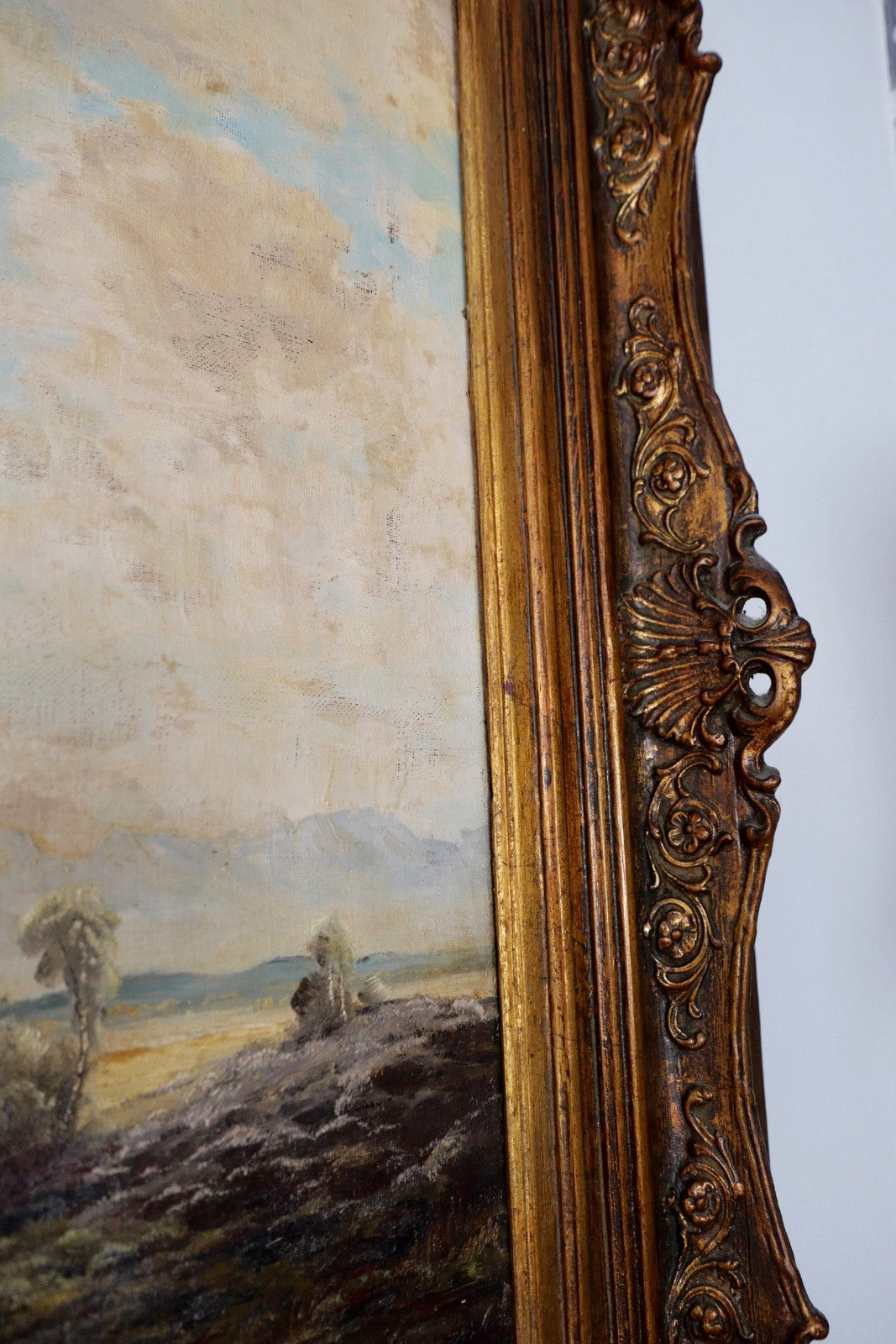 großes Ölgemälde auf Leinwand JOSEPH ROLF KNOBLOCH München 106x86 cm Landschaft