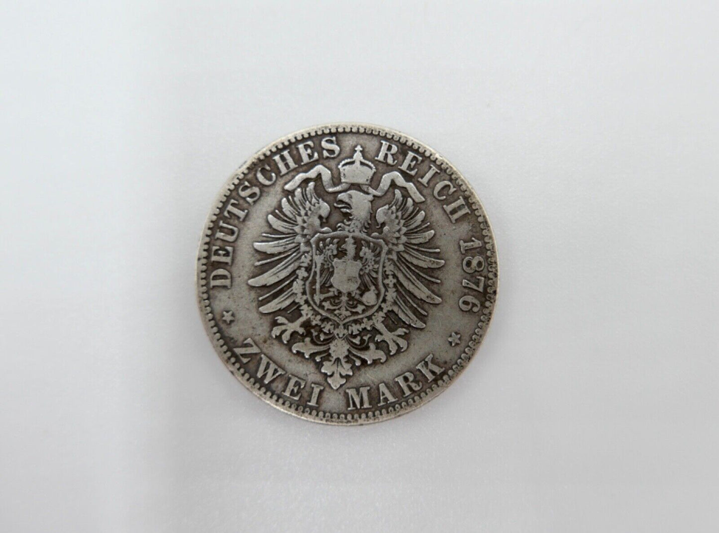 2 Mark 1876 A " Wilhelm König von Preussen " Jäger J.96 Silber Preußen