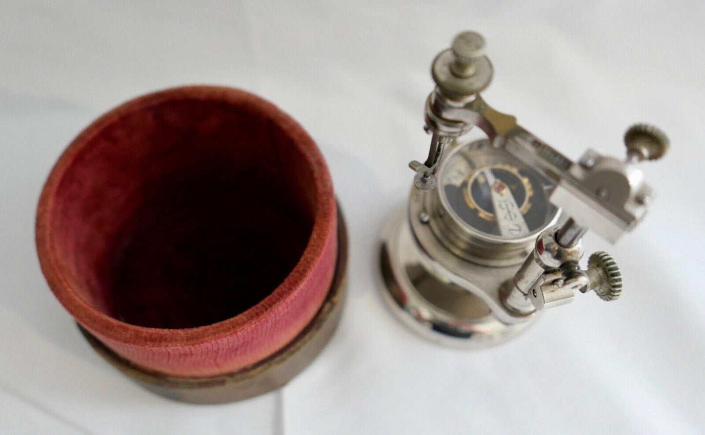 Spiralabzählmaschine E. Luthy Hirt Bienne in original Box - Antikhandel-Stuttgart