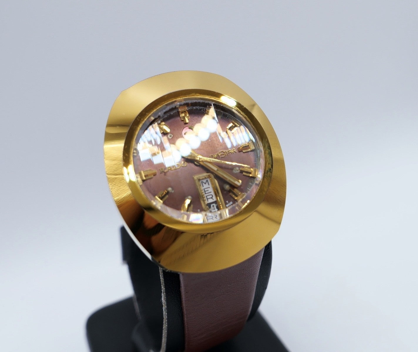 Rado Diastar 13G-625.0013.3 Automatic Vintage Herrenarmbanduhr Day-Date Gold