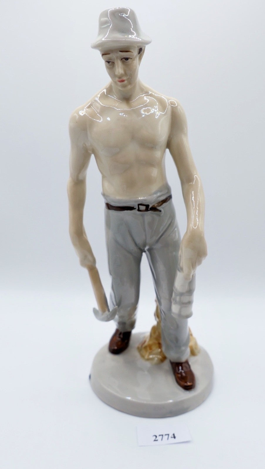 Glück Auf GmbH Porzellan Bergmann Figur aus Porzellan  Zeche 1960er Bergbau