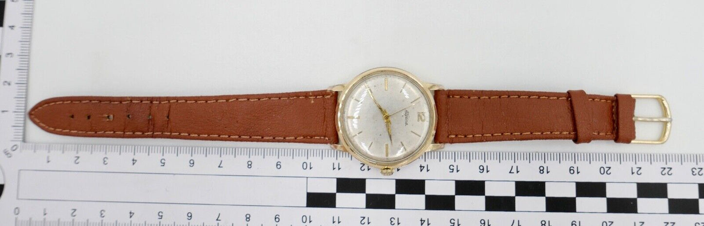 ALPINA STANDARD Cal. 598E Herren Armbanduhr vergoldet 1960er Vintage