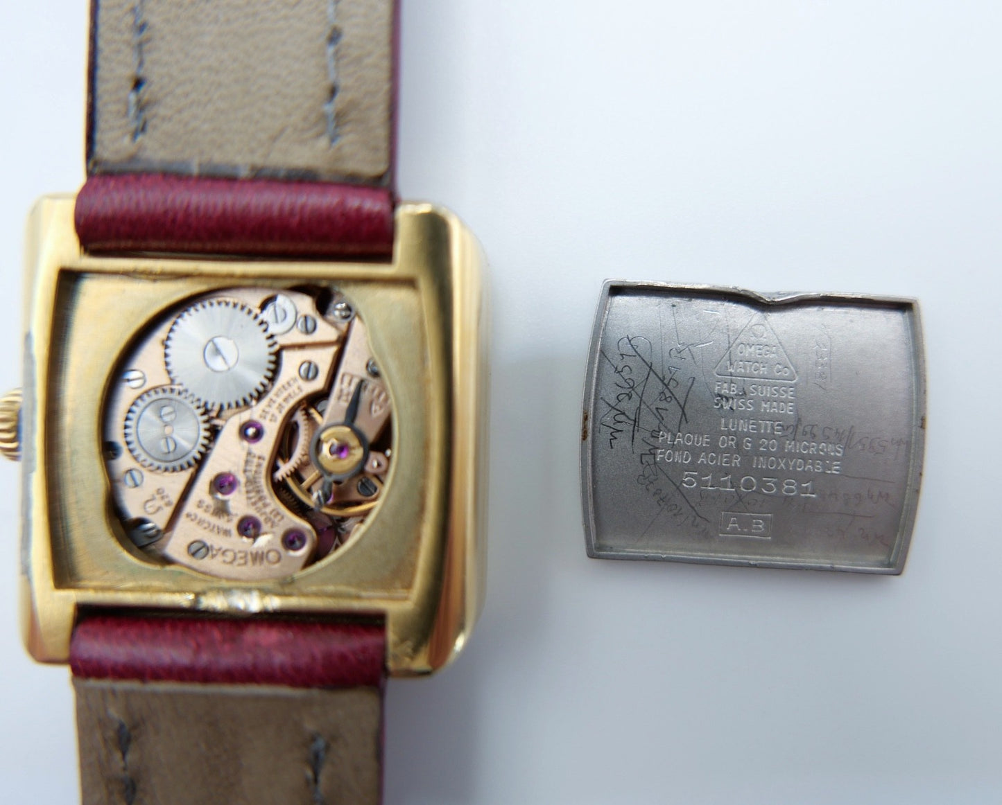 Omega De Ville Handaufzug Cal. 620 Vergoldet Damen Armbanduhr 25x25mm 60er Jahre