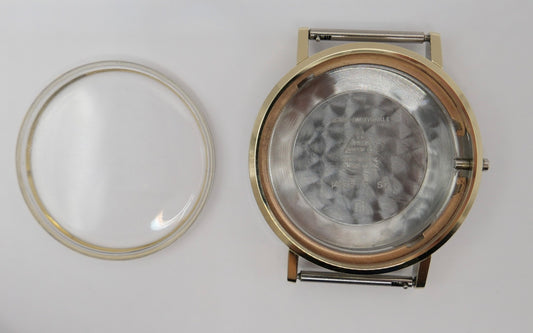 Omega Seamaster 14765 3 SC Gehäuse & Glas Ø 34mm Vergoldet Edelstahl