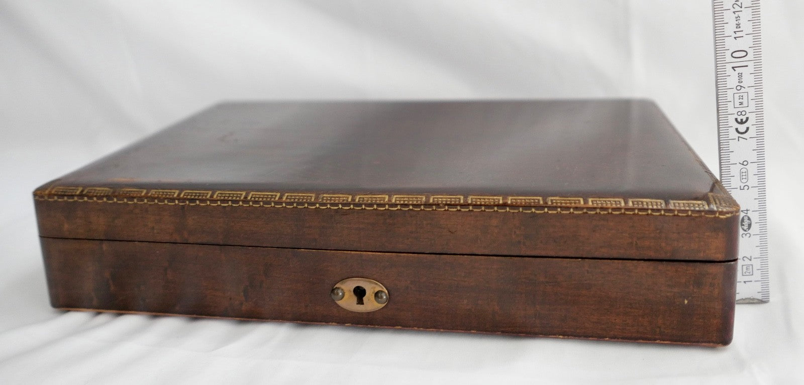 alte antike Schatulle Holzkassette Kartenspiel Holzkästchen Kartenaufbewahrung