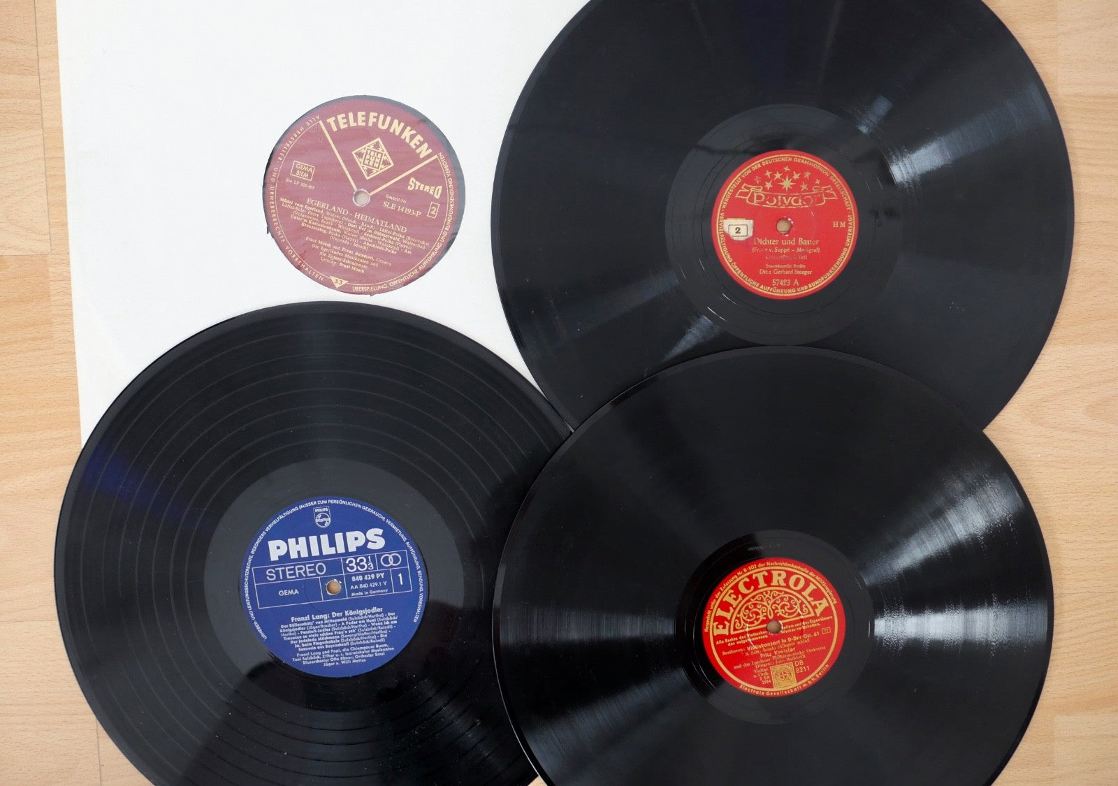 Konvolut 31 Schellackplatten Klassik Oper Operette Tanzmusik Deutsche 30cm 12"