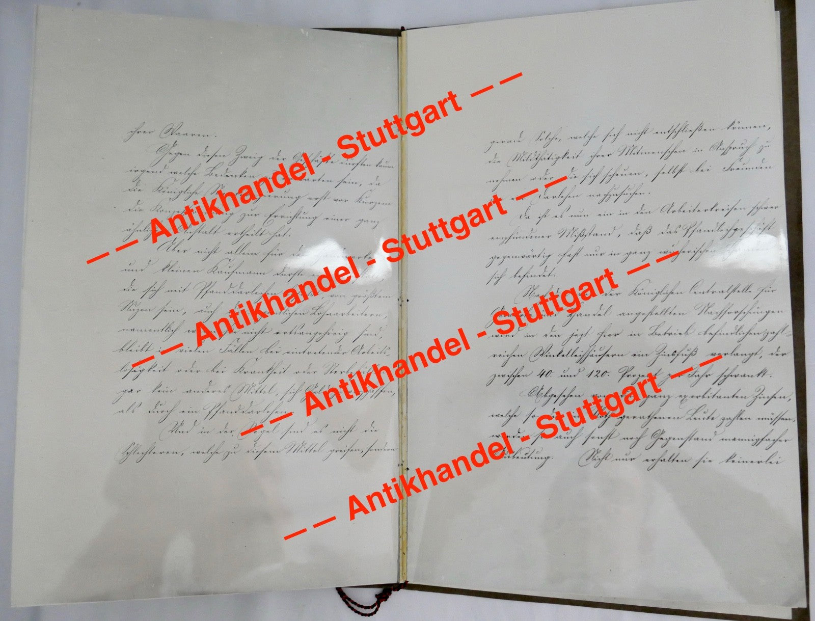 Historisches Dokument Amtsblatt 1868 Königliches Ministerium Innern Stuttgart
