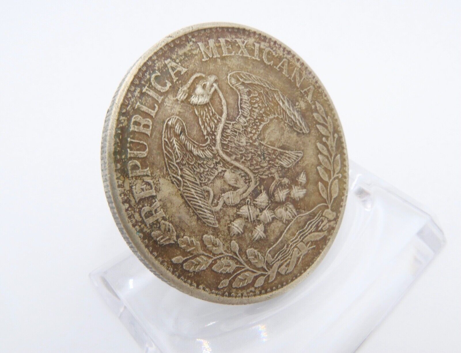 29,6 gr Mexiko 8 Reales 1884 Zs Münze Zacatecas Silber