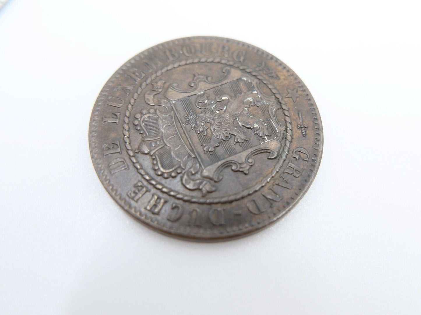 10 Centimes 1870 Luxemburg Guillaume III. 1849-1890 fast Stempelglanz